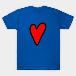 Red heart Love for you - valentine T-Shirt